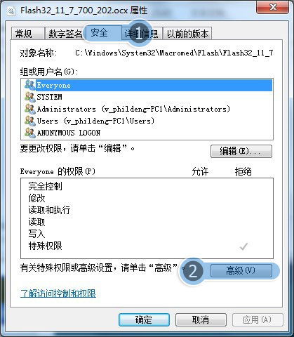 Adobe Flash Player ActiveX 安装失败