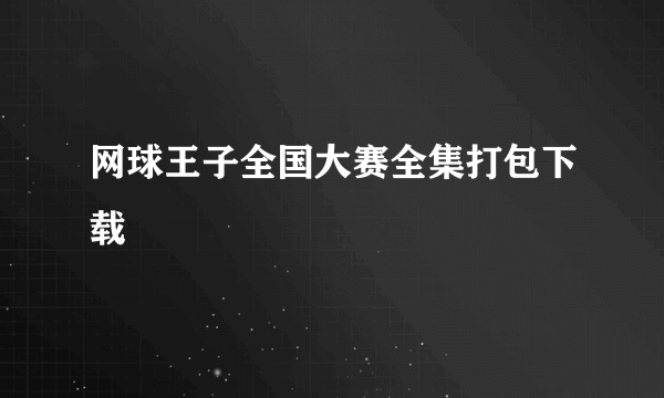 网球王子全国大赛全集打包下载