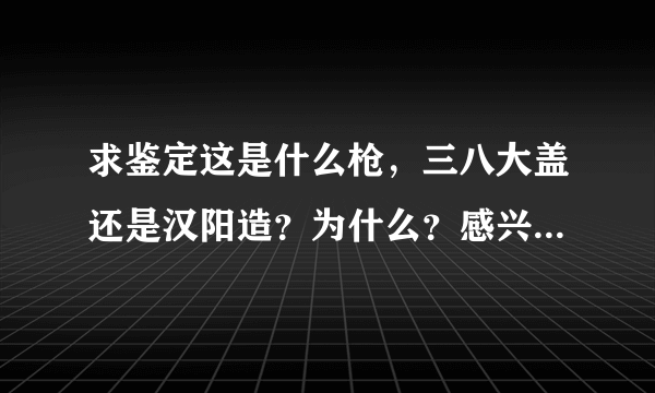 求鉴定这是什么枪，三八大盖还是汉阳造？为什么？感兴趣的朋友来 谢谢！