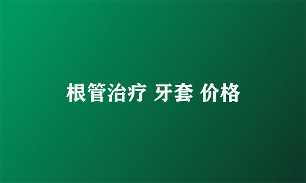 根管治疗 牙套 价格