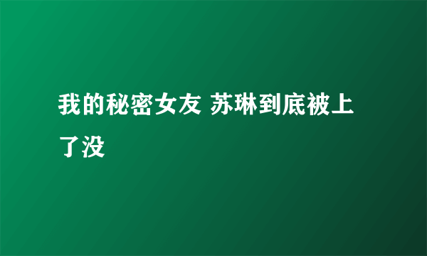 我的秘密女友 苏琳到底被上了没