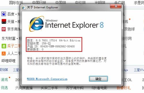 怎样查看IE浏览器版本