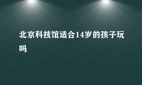 北京科技馆适合14岁的孩子玩吗