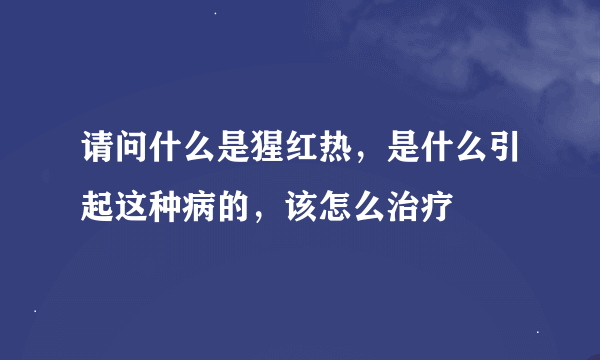 请问什么是猩红热，是什么引起这种病的，该怎么治疗