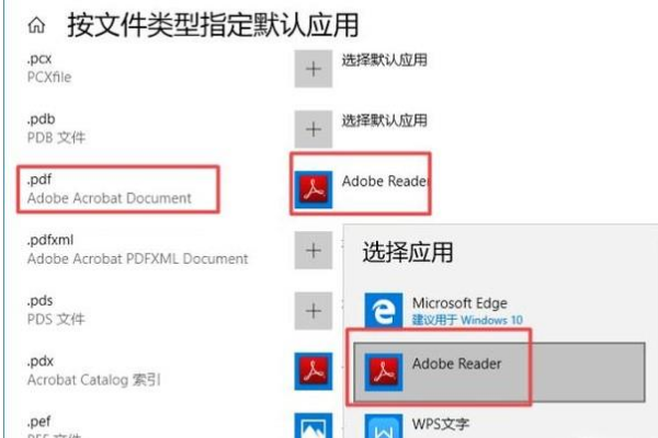 怎么将pdf格式的文件默认打开程序