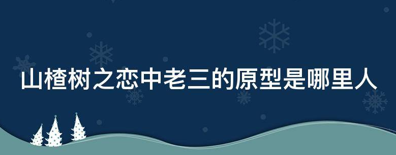 山楂树之恋中老三的原型是哪里人