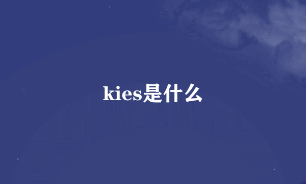 kies是什么