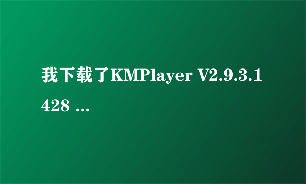 我下载了KMPlayer V2.9.3.1428 正式版 但是还不能播放受保护文件