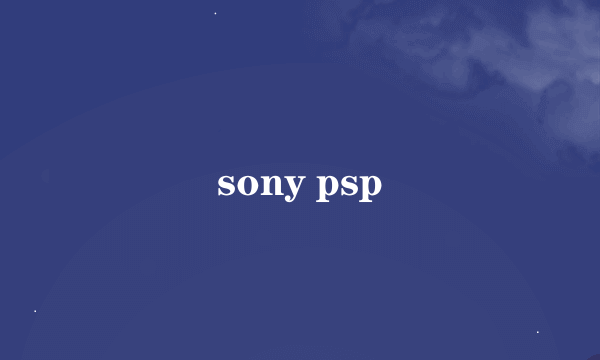 sony psp