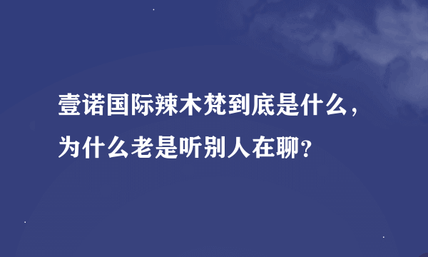 壹诺国际辣木梵到底是什么，为什么老是听别人在聊？