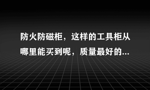 防火防磁柜，这样的工具柜从哪里能买到呢，质量最好的是哪里的，网上可以买到吗？