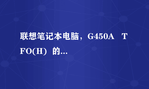 联想笔记本电脑，G450A   TFO(H)  的配置能玩魔兽游戏吗？