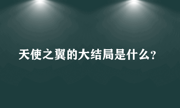 天使之翼的大结局是什么？