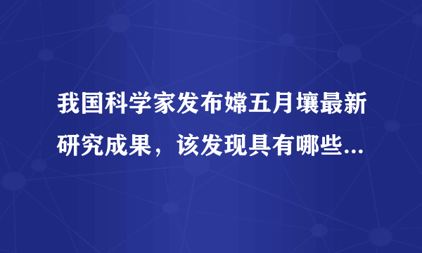 我国科学家发布嫦五月壤最新研究成果，该发现具有哪些重大意义？