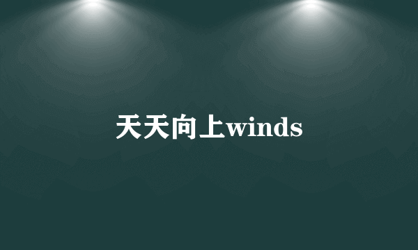 天天向上winds