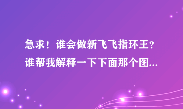 急求！谁会做新飞飞指环王？谁帮我解释一下下面那个图的意思啊。。