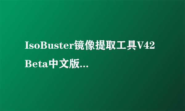 IsoBuster镜像提取工具V42Beta中文版IsoBuster镜像提取工具V42Beta中文版功能简介