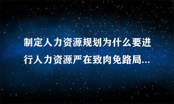 制定人力资源规划为什么要进行人力资源严在致肉免路局呢供给与需求的平衡？