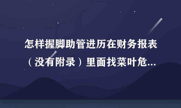 怎样握脚助管进历在财务报表（没有附录）里面找菜叶危顺年青育件斯到利息支出？急