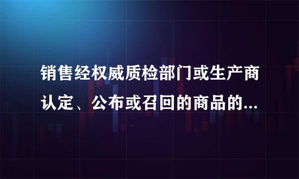 销售经权威质检部门或生产商认定、公布或召回的商品的，后果是什么?A. 以上都不对B. 清退C. 无后果D. 被扣严重来自违规...