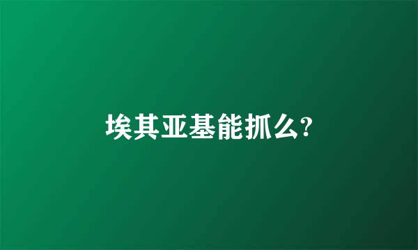 埃其亚基能抓么?