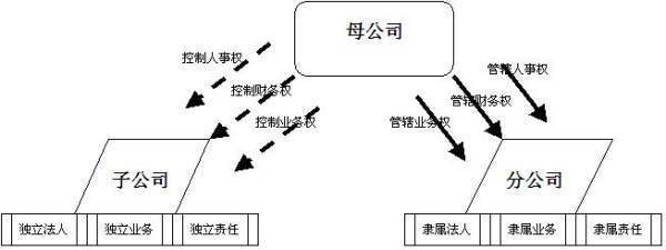 母子公司与总分公司的区别