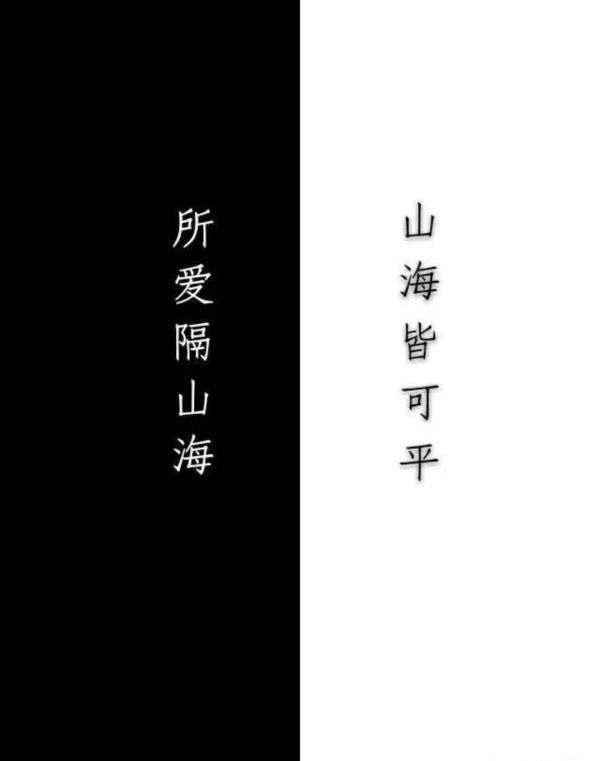 所爱隔山海，山海来自不可平，海有舟可渡，山有路可行,此爱翻山海，山海皆可平。这句话什么意思