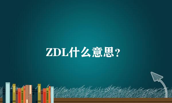 ZDL什么意思？