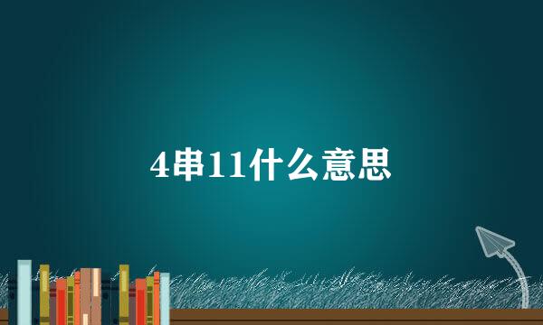 4串11什么意思