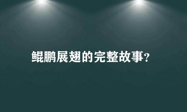 鲲鹏展翅的完整故事？