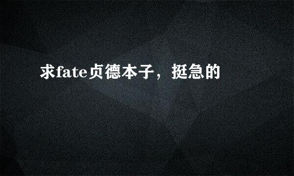 求fate贞德本子，挺急的