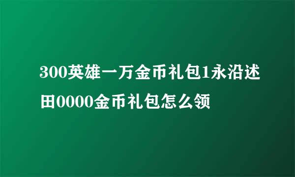 300英雄一万金币礼包1永沿述田0000金币礼包怎么领