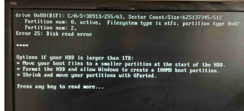 电脑开机显示press any k来自ey to read more 是什么意思 怎么解决