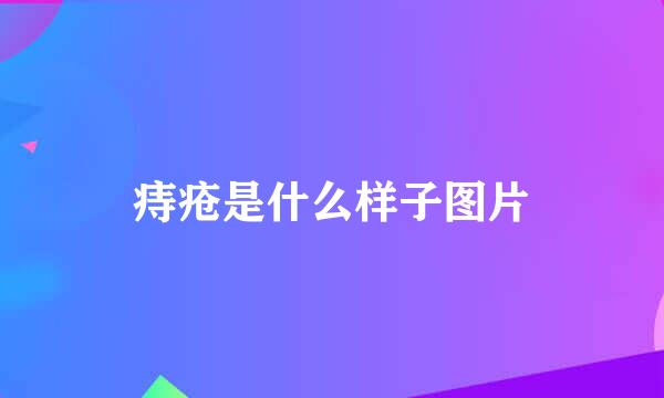 痔疮是什么样子图片