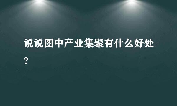 说说图中产业集聚有什么好处?