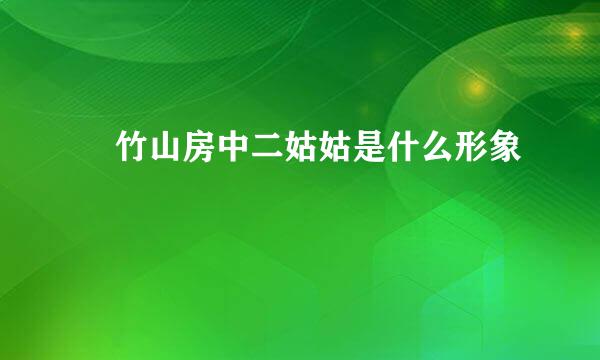 菉竹山房中二姑姑是什么形象