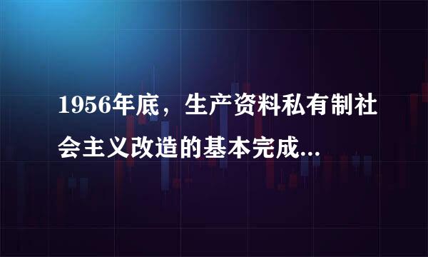 1956年底，生产资料私有制社会主义改造的基本完成，标志着    A．中国人民从此站起来自来了  B．我国初步建立