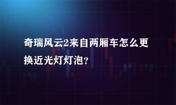 奇瑞风云2来自两厢车怎么更换近光灯灯泡？