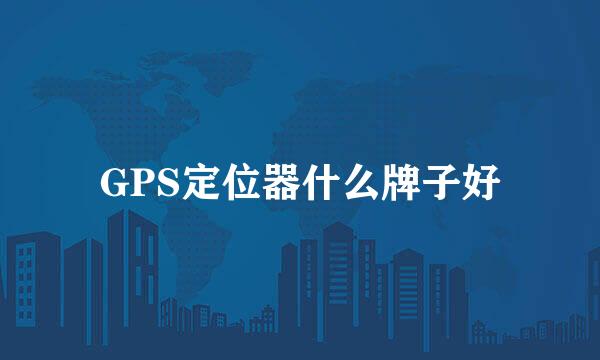 GPS定位器什么牌子好