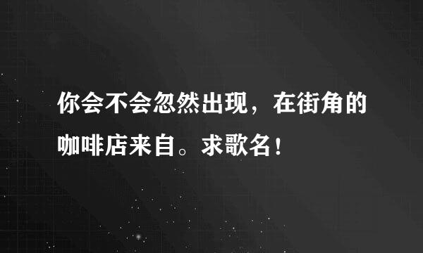 你会不会忽然出现，在街角的咖啡店来自。求歌名！