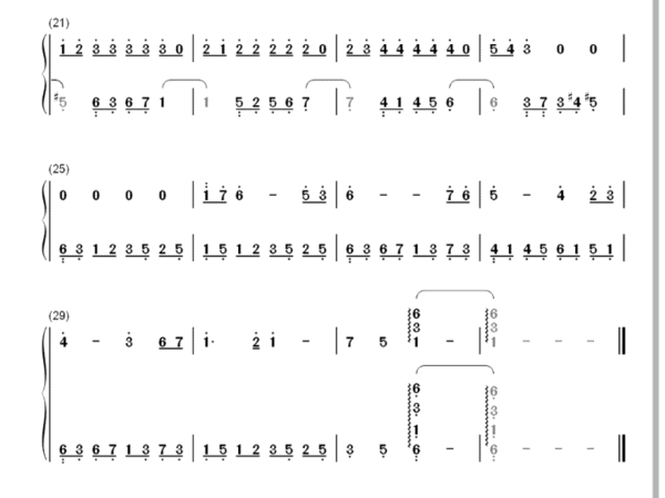 失顶恋进行曲的数字简谱