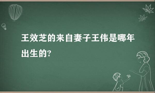 王效芝的来自妻子王伟是哪年出生的?