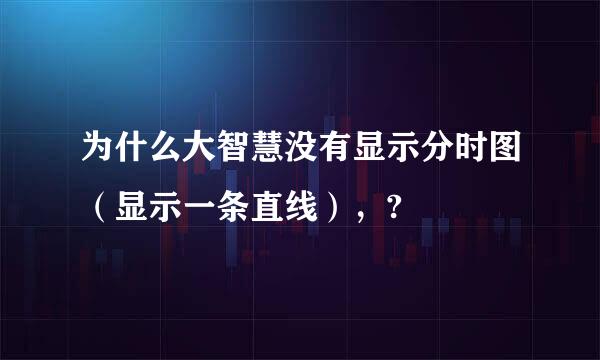 为什么大智慧没有显示分时图（显示一条直线），?