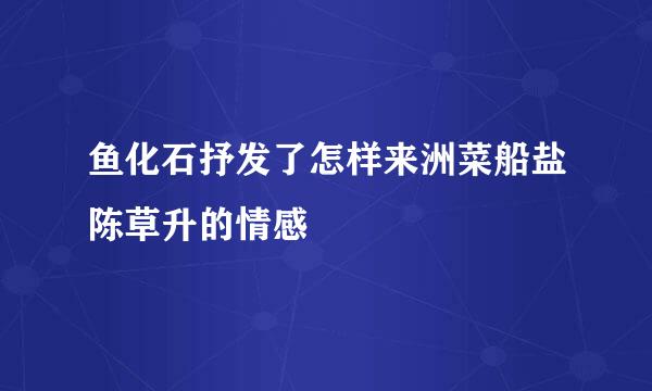 鱼化石抒发了怎样来洲菜船盐陈草升的情感