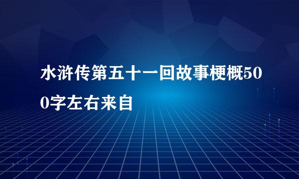 水浒传第五十一回故事梗概500字左右来自