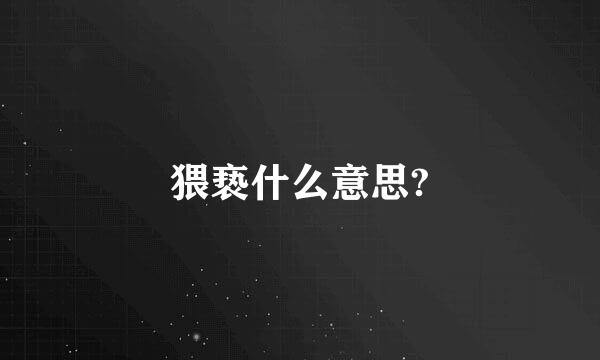 猥亵什么意思?