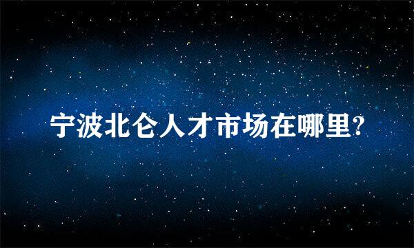 宁波北仑人才市场在哪里?