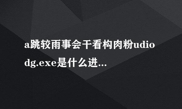 a跳较雨事会干看构肉粉udiodg.exe是什么进程可以禁止么