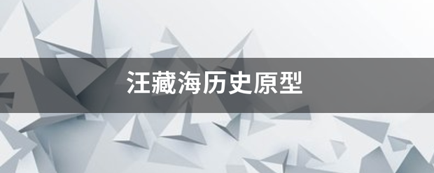 汪藏海历史怕被队影看齐积原型