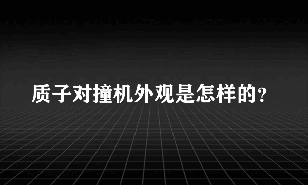 质子对撞机外观是怎样的？